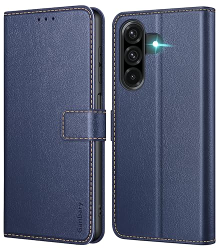 Ganbary Coque pour Samsung Galaxy A26 5G, [Housse en Cuir PU Premium] [Etui à Rabat] [Pochette de Portefeuille], Étui de Protection pour Samsung Galaxy A26 5G - Bleu...