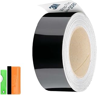 3M 2080 Gloss Black Chrome Delete Vinyl Wrap Kit (2in x 25ft) with Tools