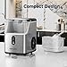 EUHOMY Nugget Ice Makers Countertop, Pebble Ice Maker Machine with 34lbs/24H Soft Ice, Self-Cleaning Sonic Ice Maker with Ice Scoop&Basket, Pellet Ice Maker for Home/Kitchen/Office(Stainless Steels)
