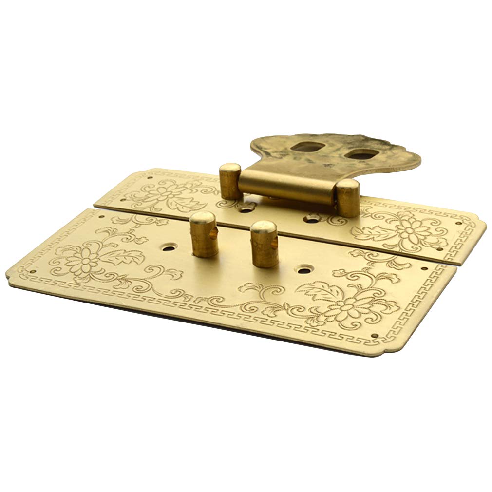 Uchwyty w stylu vintage， 4,7"/12 cm kwadratowa antyczna mosiężna klamka z czystej miedzi, zamek retro, nosek w kształcie litery Slice