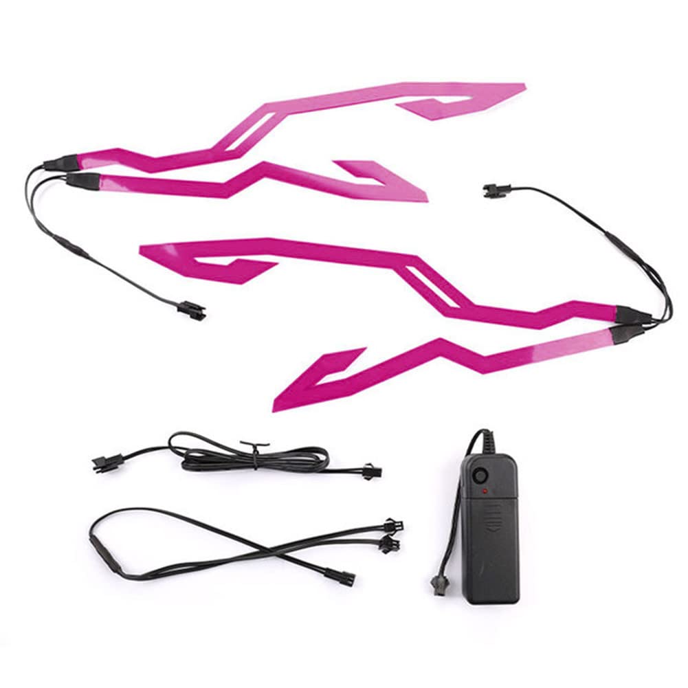 Striscia di Luce per Casco Da Moto, Striscia LED per Casco Da Moto Asudaro 4 Pezzi Striscia LED per Casco Moto Fai Da Te Striscia LED per Casco Moto per Motocicletta in Bicicletta per Guida Notturna