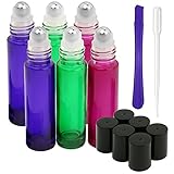 ✔ Fácil de transportar – Tamaño de viaje junhope Roller en las botellas (5 ml, 0,33 fl oz), tome sus aceites donde quiera que vaya producto portátil. incluye 1 pipetas de transferencia (3ml) para la transferencia de líquidos para medición de aromaterapia, aceites esenciales, etc.