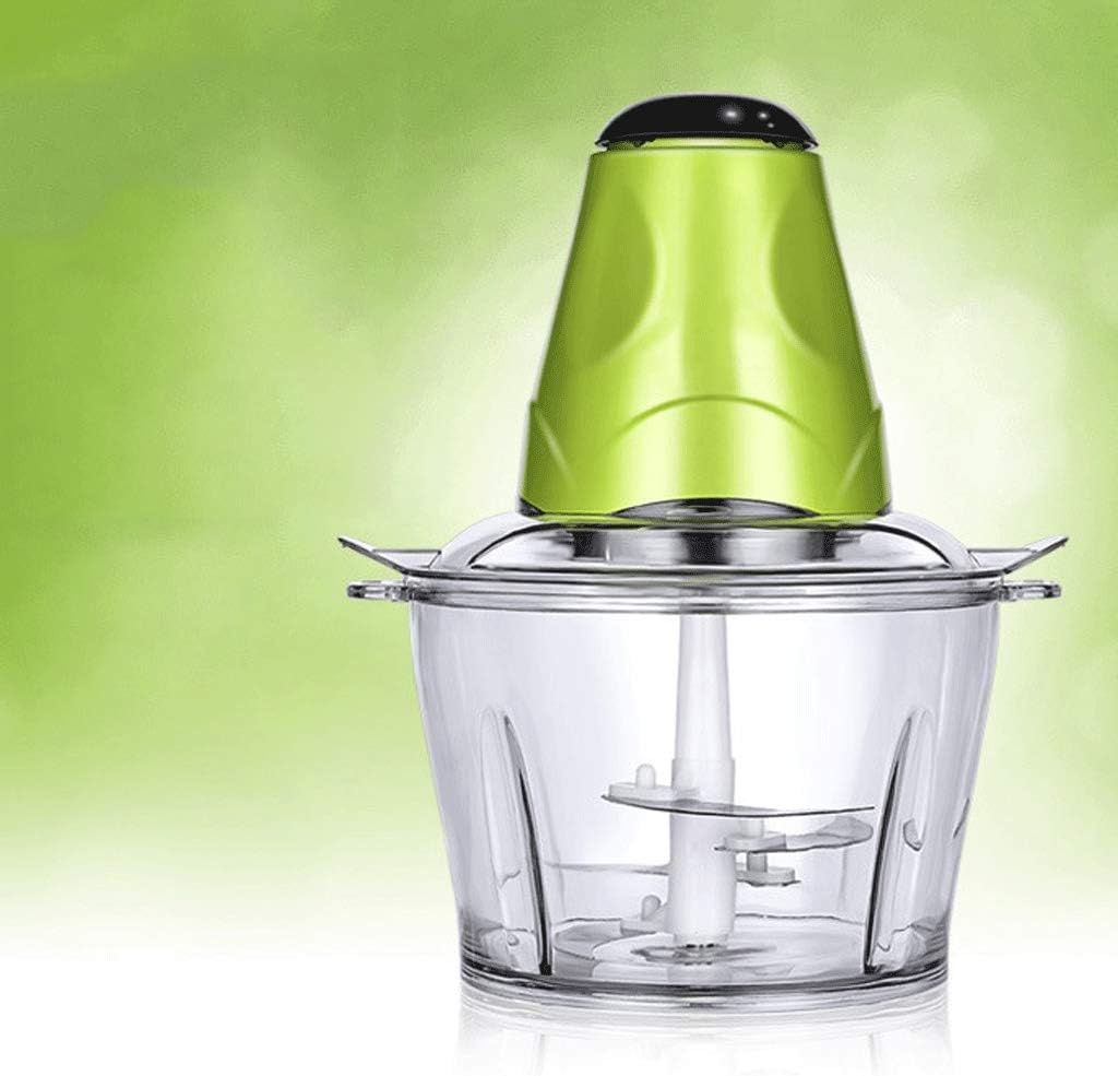 Electric Food Chopper, Processor with Coated Blades and Bowls, Kitchen Grinder for Fruit Cheese Nuts
