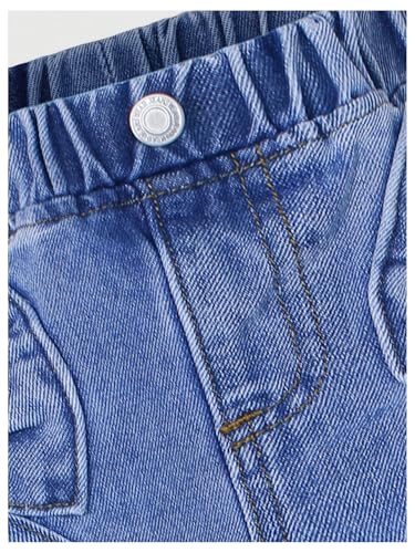 GORGLITTER Girl's Bow Denim Jeans Baggy Elastic Waist Straight Leg Pants Butterfly Ripped Wide Leg Joggers3