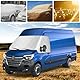 Roadtime Auto Windschutzscheiben Abdeckung Ersatz Wrap Cover für Renault Master 2010-2023, Frontscheiben Sonnenschutz, Frontscheibenabdeckung Verdunkelnd, Blockiert UV Strahlen,Staub,Wetterfeste
