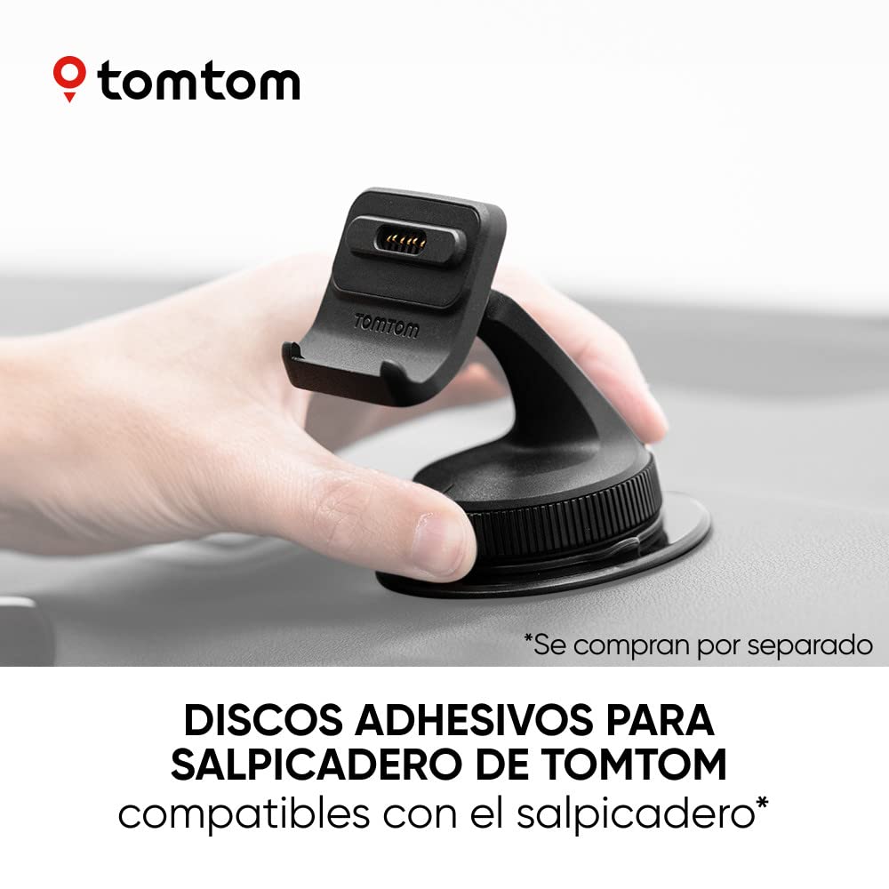 TomTom Cargador magnético y Soporte de Montaje con alimentación, Compatible con GO Discover 7", GO Expert 7" y GO Camper MAX de 1.ª generación (consulte la Lista de compatibilidad a continuación)
