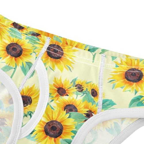 Yellow Sunflowers Toddler Boy's Underwear 2T 202c19014
