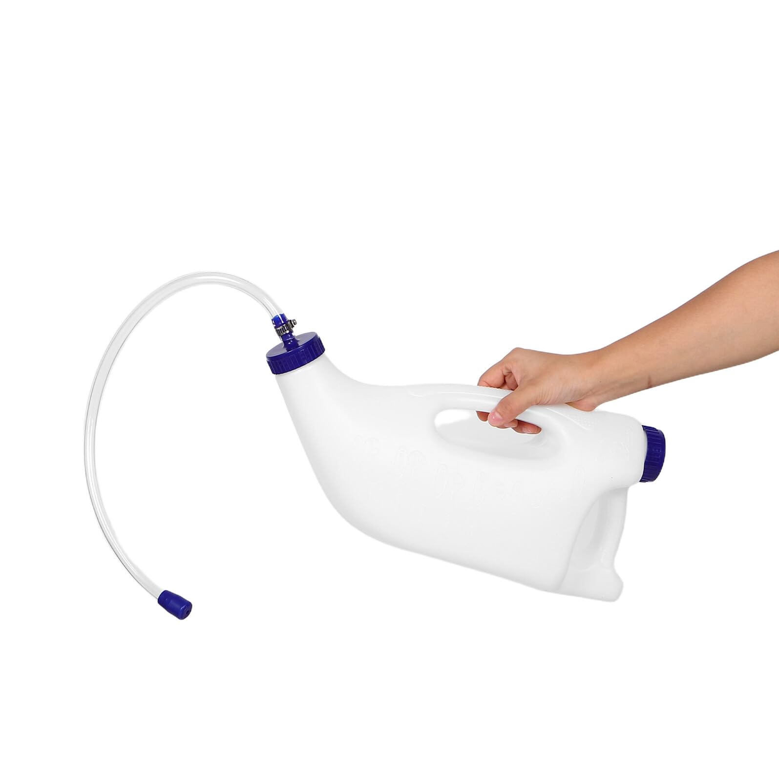 Biberon per Animali 4l in Plastica Bianco per Agnelli e Cuccioli | Set 1 Pezzo, Capacità Ampia, Design per Pulizia Facile, Uso in Allevamento