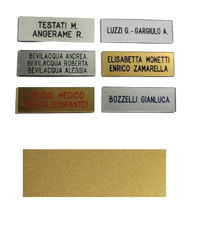 TARGA porta nome OTTONE lucido ovale 12,2x6,3,1 O 2 RIGHI,CORSIVO INGLESE O STAMPATELLO 2 FORI,INCISA,stanza porta CASA PERSONALIZZATA o targhetta defunto +1 PORTACHIAVI