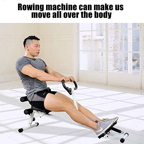 Image of Rowing Machine Adjustable Resistance with 10 Resistance Levels Folding Fitness Rower Slimming and Belly Fitness Equipment for Home Use