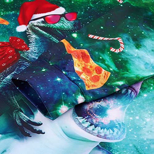 Idgreatim Unisex Ugly Christmas Crewneck Sweatshirt Novelty 3D Graphic Long Sleeve Sweater Shirt