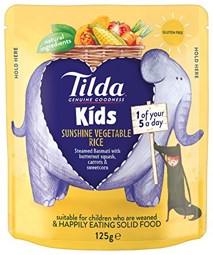 Tilda Kids Sun Shine Vegetables Rice 125 G (Pack Of 9)