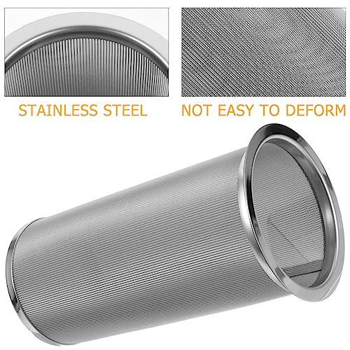 Filtro de café gelado de aço inoxidável Hemoton para cafeteira fria, filtro reutilizável, infusor de