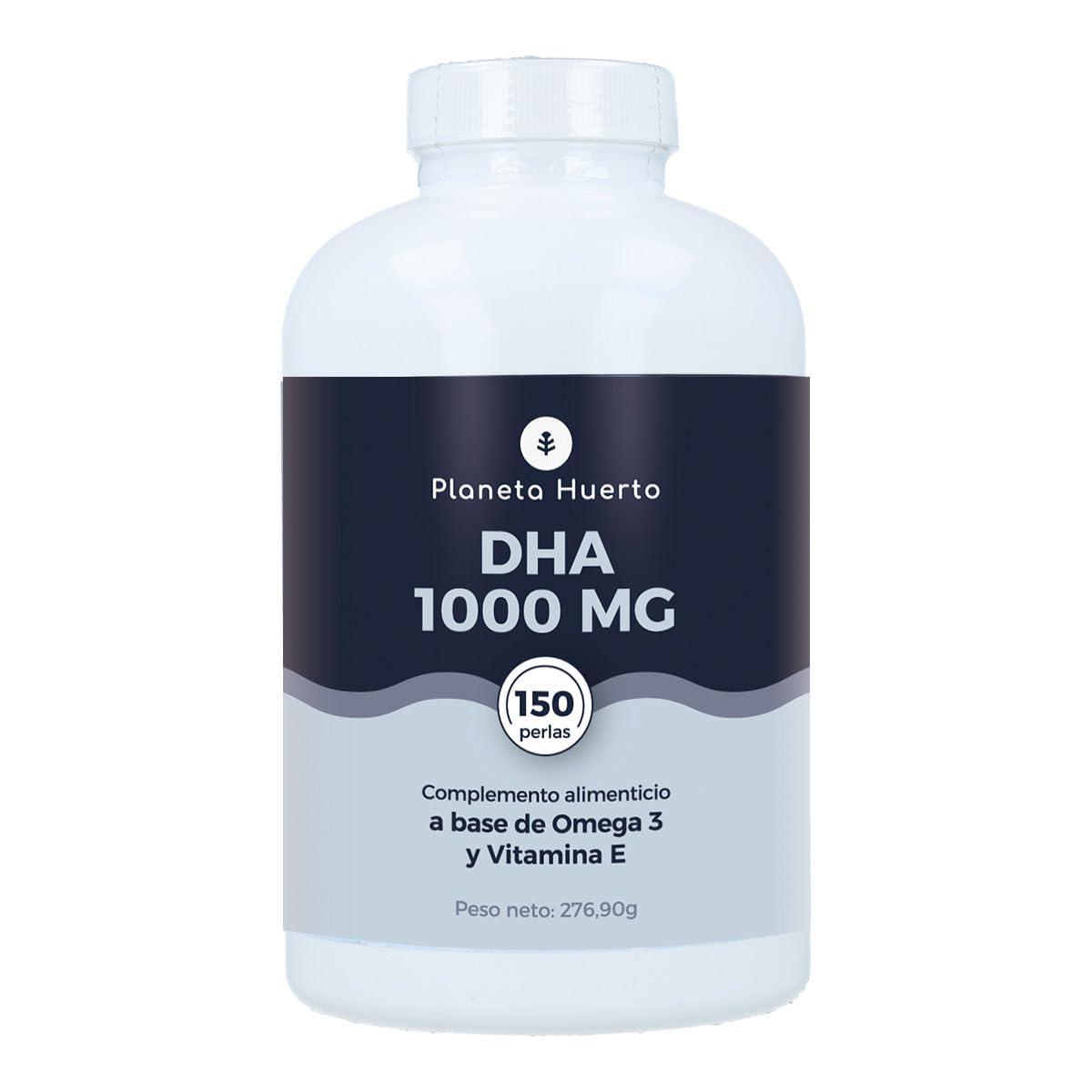 PLANETA HUERTO | Omega 3 DHA 1000 mg 150 Perlas - Omega 3 Alta Potencia para la Salud Cerebral, Visual y Fetal