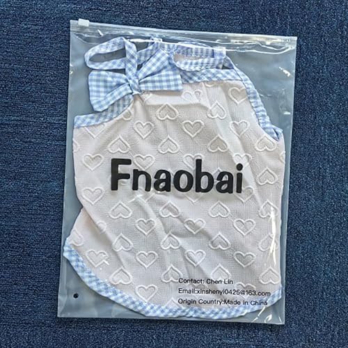Fnaobai Roupas de verão para cães, colete de coração de filhote, camiseta regata respirável para ani