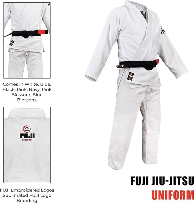 Miniatura 7 de FUJI Kids All-Around Brazilian Style Jiu Jitsu Uniform with C0-Sized White Belt