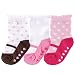3pk Non-Skid Shoe Socks, Girl Mary Janes, 12-24 months