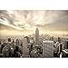 Produktbild Vlies Fototapete 350x245 cm PREMIUM PLUS Wand Foto Tapete Wand Bild Vliestapete - MANHATTAN SKYLINE VIEW - New York USA Skyline Sephia Empire State Building - no. 037