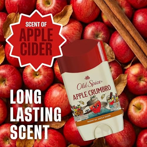 Image of Old Spice Dry Feel Antiperspirant Deodorant for Men, Fallidudes Limited Edition, 24 /7 Frightful Freshness and Odor Protection, Apple Crumbro with Apple Cider Scent, 3.0 oz