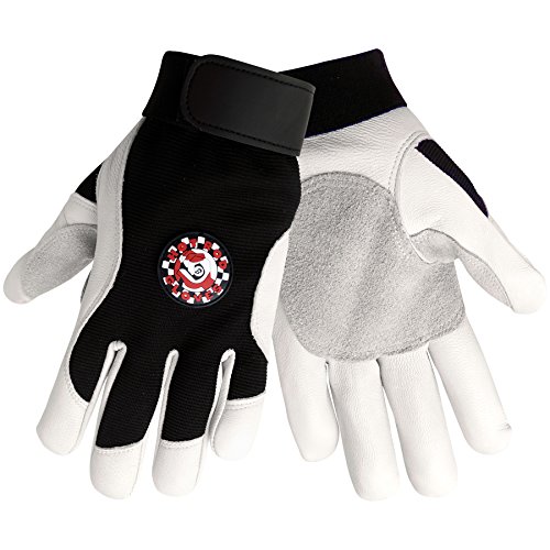 Get Cheap Price Global Glove HR3008 Goatskin Premium Grade Hot Rod Sport Glove with Black Spandex Back and Elastic Cuff, Work, 2X-Large (Case of 48)