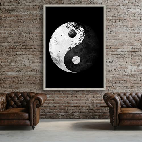 Tableau Yin Yang sans cadre pour harmoniser une decoration interieure