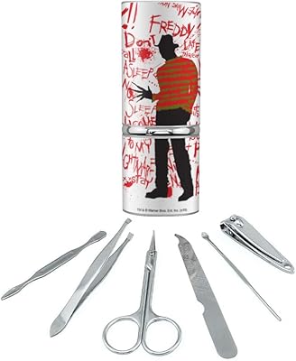A Nightmare on Elm Street Freddy Stainless Steel Manicure Pedicure Grooming Beauty Care Travel Kit