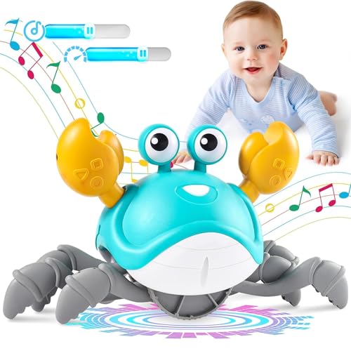 Crawling Crab Baby Toy - Infant Tummy Time Baby Toys, Interactive...