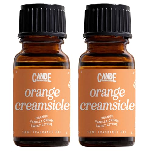 Image of CANDECraftCo Premium Fragrance Oil - Diffuser Oils Fragrances Scented for Home, Candle Soap Making Supplies, Aromatherapy Blends for House (0.34 Fl Oz) (2-Pack, Orange Creamsicle)