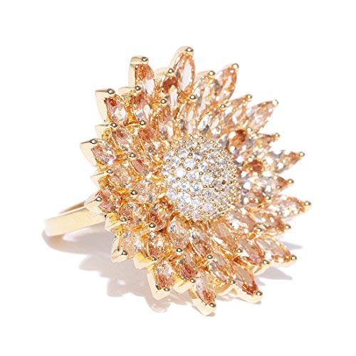 Bagues traditionnelles 18 carats avec pierres en zircone cubique éclatantes Frienemy