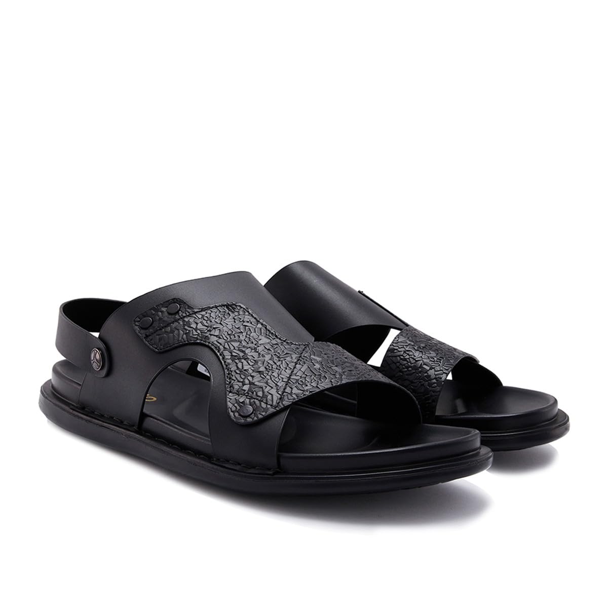 regal Imperio Men Textured Leather Sandals-picture-21