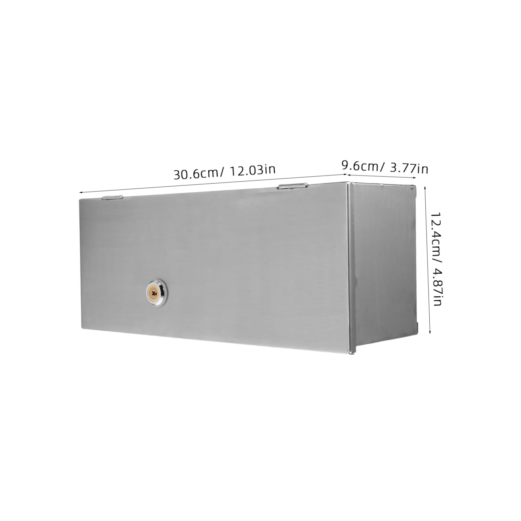 SEWACC Cubierta de Enchufe Tipo 86 Acero Inoxidable Antirrobo Caja Protectora Eléctrica para Interruptores de Pared Hogar Oficina 1 Unidad Segura y Resistente