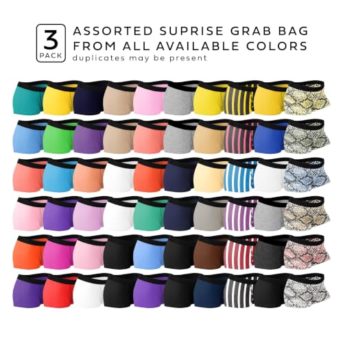 Image of Sexy Basics Women's Boy Short Trunks | Cotton-Stretch Boxers | Multi Packs