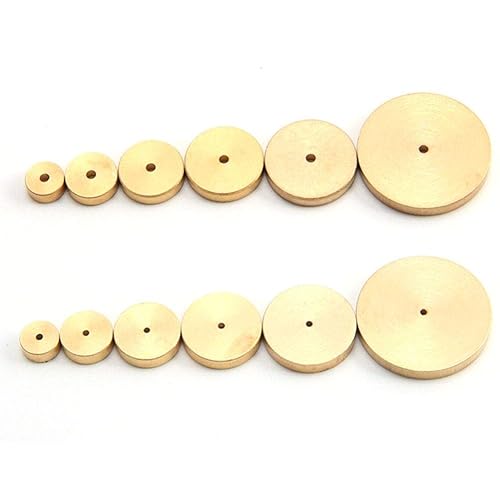 6 piezas de herramientas de dientes de tela a presión de troncos, juego de espacio de cuero de latón para bricolaje, guía de línea redonda,