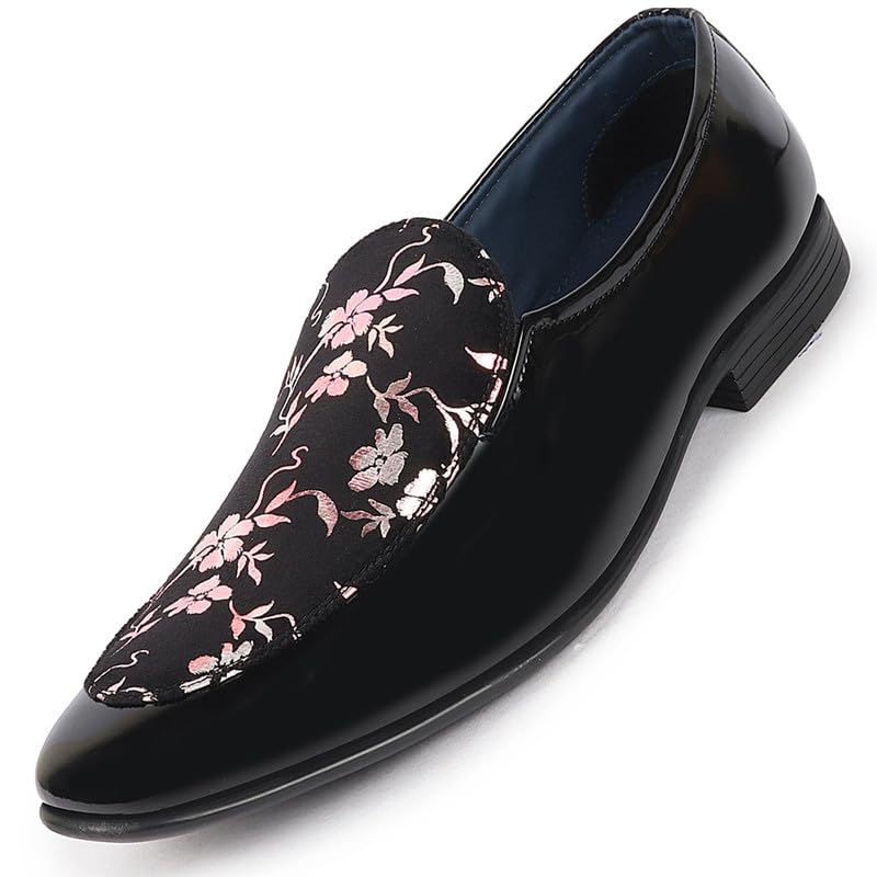 See full amazon price history chart for FAUSTO FST FOSME-2106 BLACK-41 Mens Black Party Wedding Velvet Floral Print Slip On Loafer Shoes (7 UK) FAUSTO FST FOSME-2106 BLACK-41 Mens Black Party Wedding Velvet Floral Print Slip On Loafer Shoes (7 UK) (B0CPTRBLX6) Amazon Price History, Amazon Price Tracker