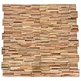 Material: Madera de teca maciza con un acabado natural; Dimensiones (cada pieza): 54 x 20 x 2 cm (largo x ancho x grosor); Requiere montaje: Sí