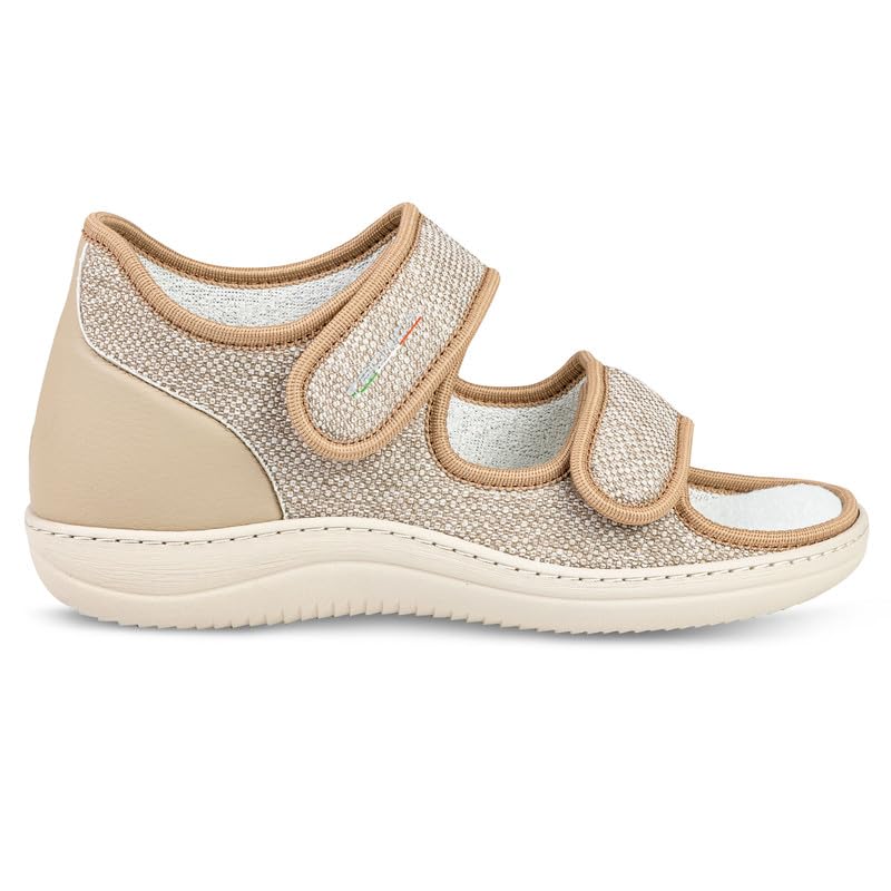 EXTRO STYLE - Sandali Ortopedici Donna e Uomo, Tecnica 11, Per Fasi Post Operatorie, Piede Reumatico, Vasculopatie e Metatarsalgie, Sandali Antiscivolo Con Plantari Estraibili, Grigio