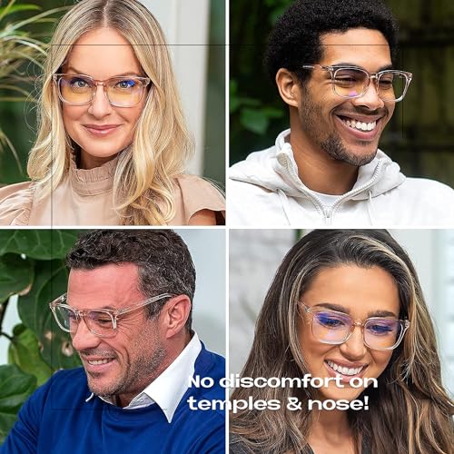 Image of Readerest Blue Light Reading Glasses - Lightweight Computer Glasses w /Spring Hinges - UV Protection, Anti Glare & Eye Strain