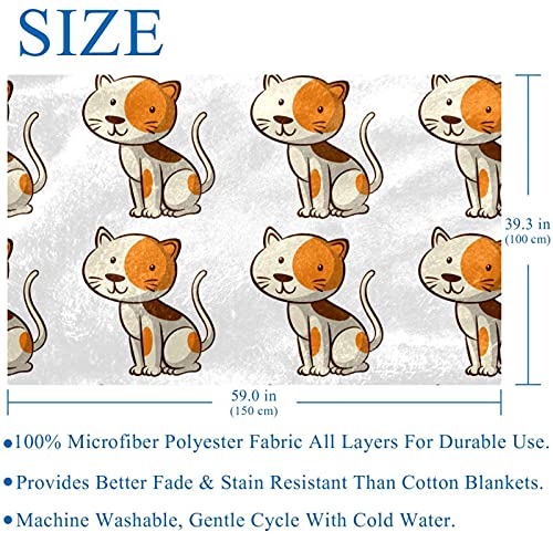 Couverture chat chaude et douce, plaid isolant sans coutures thermique
