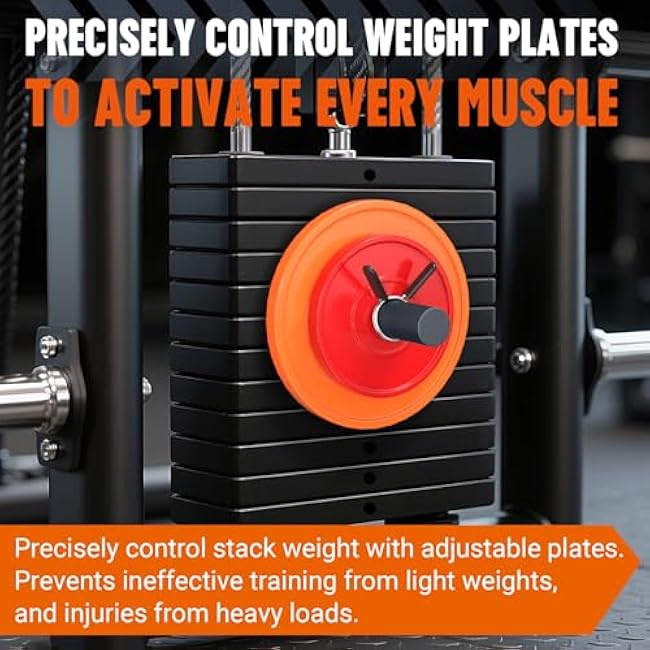 Gym Pin 10mm for 11-12mm Diameter Fitness Machines, Weight Stack Pin with Spring Clip Collar, Durable Strength Training Accessory for Home and Commercial Gyms