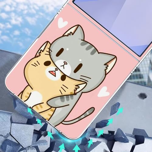 Coque Galaxy Z Flip 7 chat vert - Accessoire idéal pour vos sorties urbaines - 3