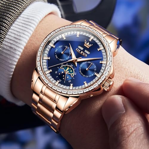 Image of OLEVS Automatic Watches for Men Skeleton Dress Luxury Wirst Watch Gift