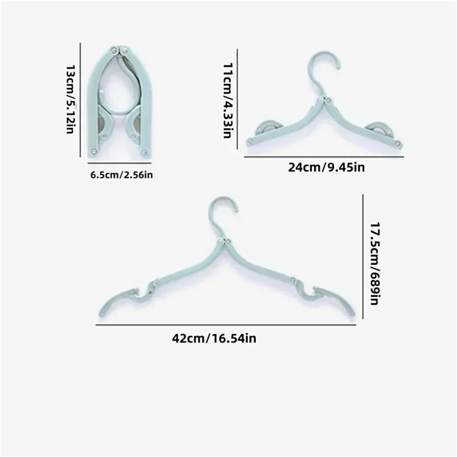 Grucce da Viaggio Pieghevoli 5/50 pezzi grucce pieghevoli da viaggio accessori essenziali for navi crociera vestiti multipli for la casa portatili(20pcs)