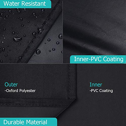 Icover Offset Smoker Cover 60 Inch Charcoal Pellet Grill Cover Heavy Duty Waterproof 600D Bbq Smoker Cover For Brinkmann For Char-Broil For Weber For Nexgrill For New Braunfels #TOP3