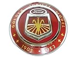 Chrome Front Emblem for Ford Jubilee - Original Colors, NAA16600A/B