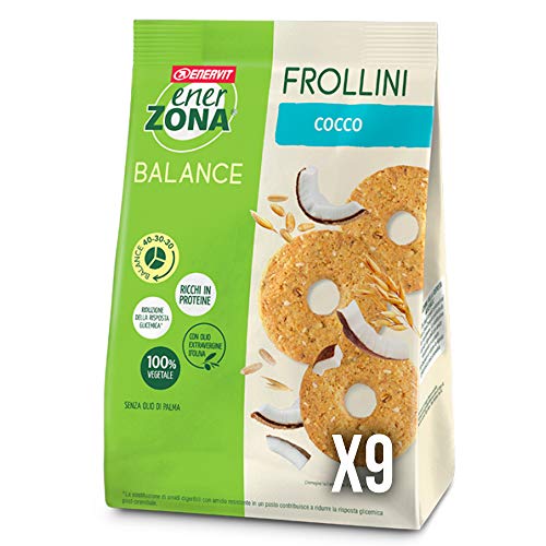 EnerZONA Frollini avena 250g cocco box 9 buste