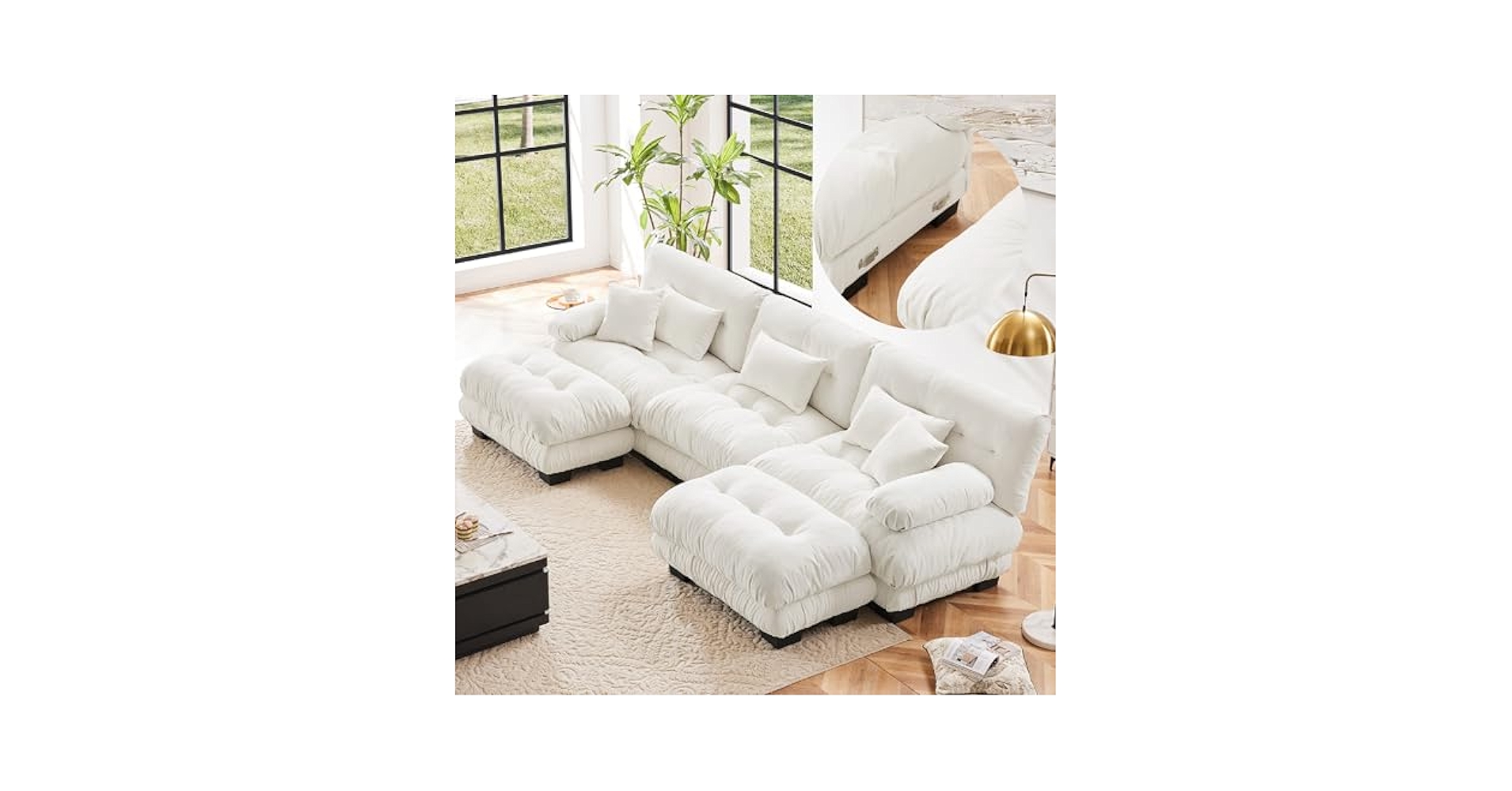 unico SUABI(スアビ) オットマン honbay-22-piece-polyester-