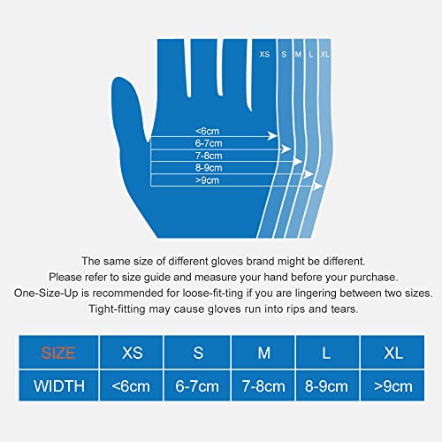 Image of AGAG 100PC Nitrile Gloves Black 6mil Ultra Strong Cleaning Gloves, Latex Free Suitable For Household & Daily Use (Medium)