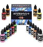 Amazon | Tplookエアブラシ塗料16色アクリルエアブラシ塗料セット（30