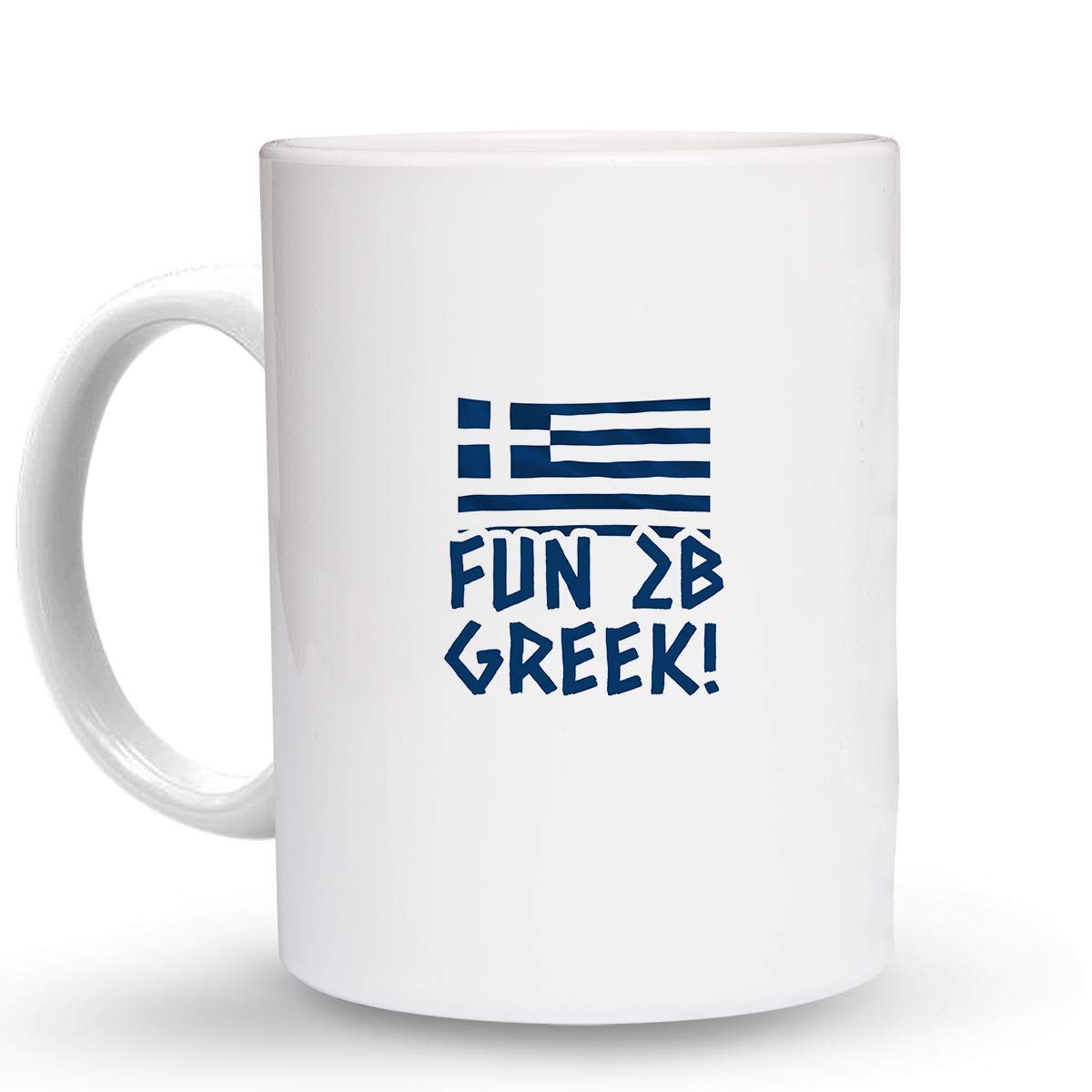 FUN 2B GREEK! Greece Greek - 15 Oz. Ceramic COFFEE MUG Coffee Drink Cup, DesJ81