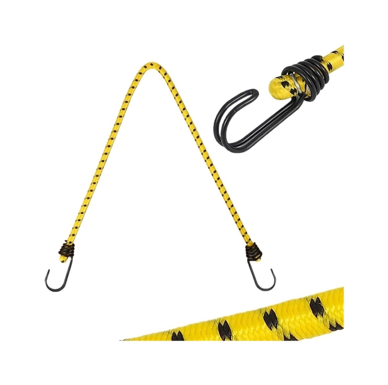 Corde elastiche in gomma alta elastica con ganci